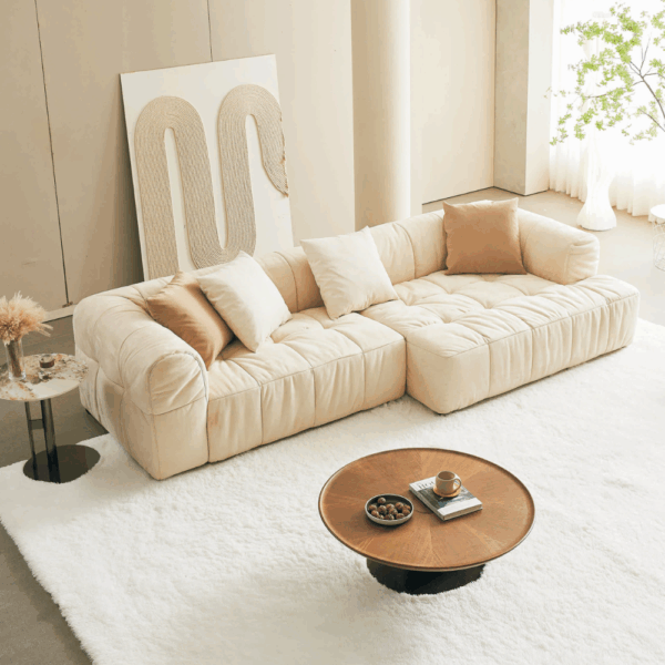 S052-2241奶油沙發|沙發|皇品傢俱工作坊