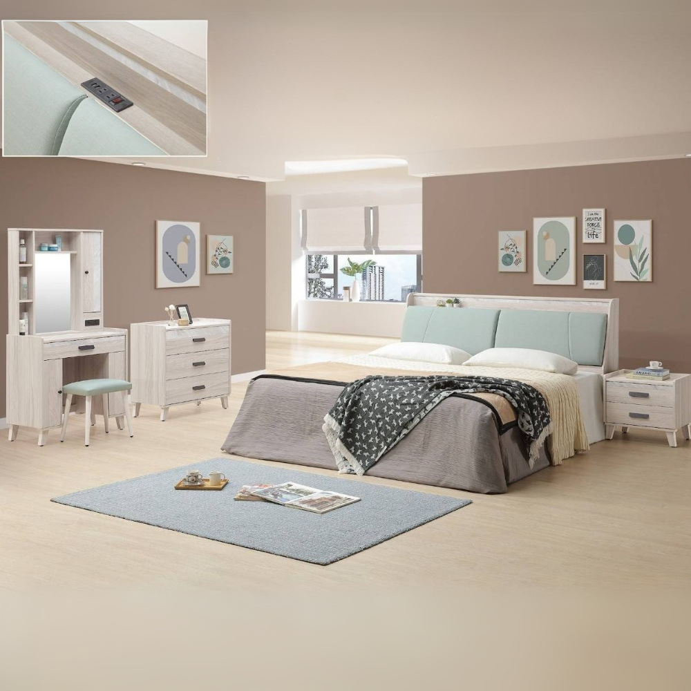 E002-830系列|床組|床頭櫃|化妝台|收納櫃|斗櫃|系統櫃|皇品傢俱工作坊