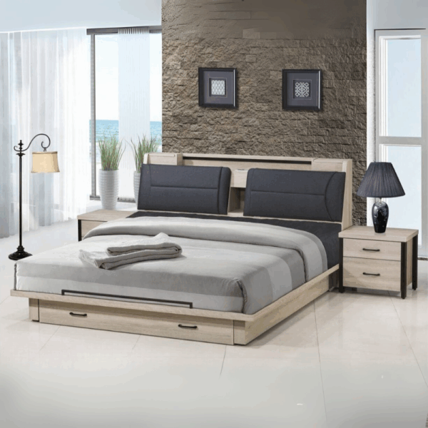 E010-貝莉系列|床組|床頭櫃|化妝台|收納櫃|斗櫃|系統櫃|衣櫃|皇品傢俱工作坊