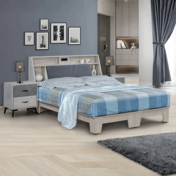 E017-奧斯陸系列|床組|床頭櫃|衣櫃|化妝台|系統櫃|斗櫃|收納櫃|皇品傢俱工作坊