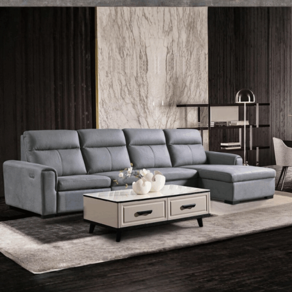 S049-北境藍沙發|沙發|電動沙發|皇品傢俱工作坊