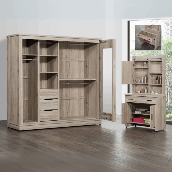 E008-全家系列|衣櫃|系統櫃|皇品傢俱工作坊