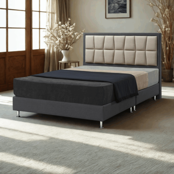 H016-光影方塊床組|床頭|床組|床架|皇品傢俱工作坊