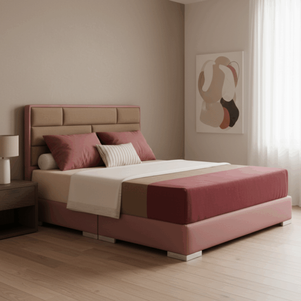 H018-F1甜心方格床組|床頭|床組|床架|皇品傢俱工作坊