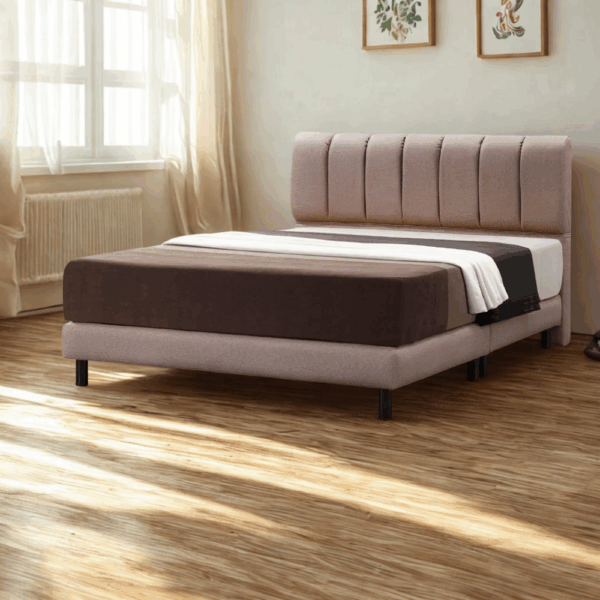 H021-F4圓舞曲條紋床組|床頭|床組|床架|皇品傢俱工作坊