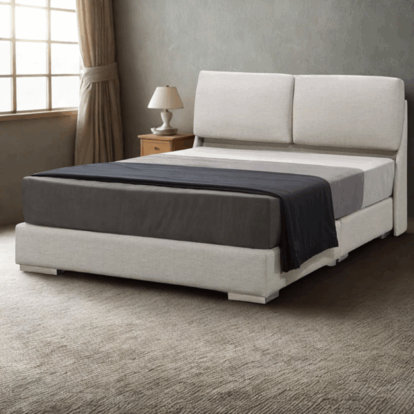 H024-晨曦雅白床組|床頭|床組|床架|皇品傢俱工作坊