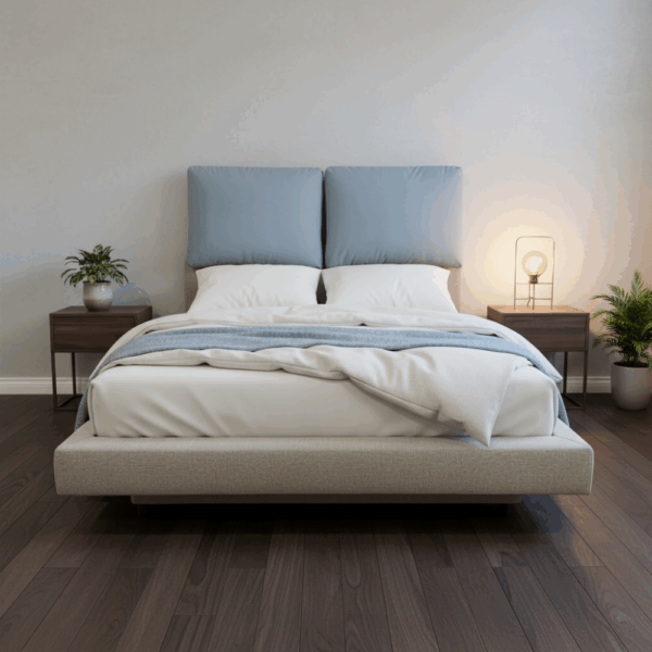 H030-藍調輕盈床組|床頭|床組|床架|皇品傢俱工作坊