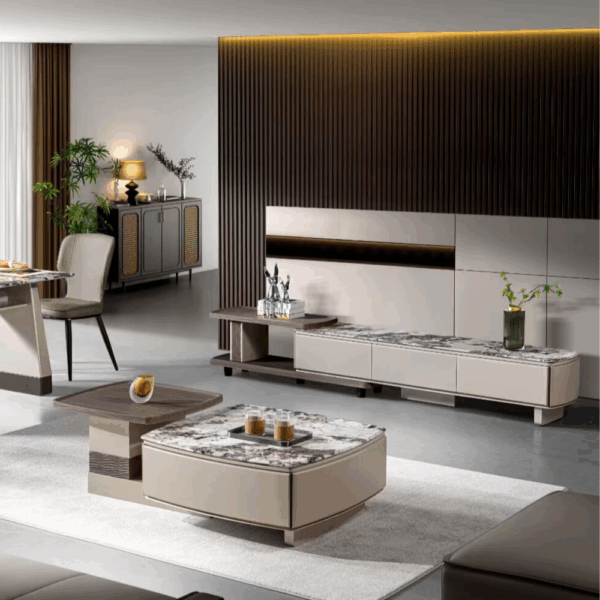 A026-墨岩系列|茶几|電視櫃|餐桌|餐椅|皇品傢俱工作坊