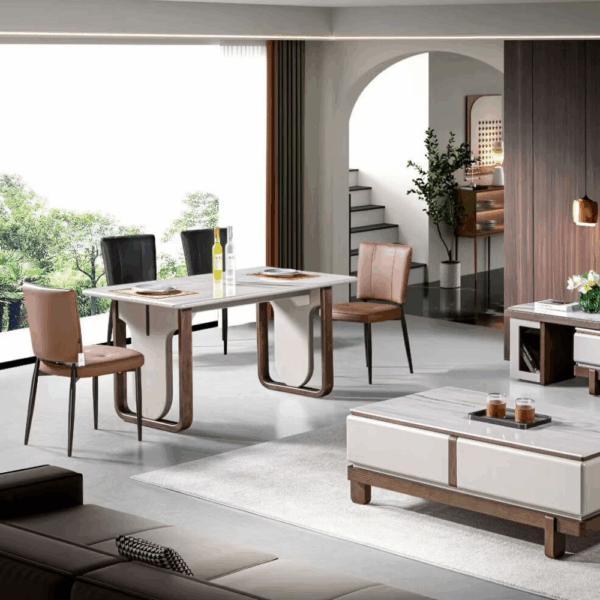 A025-迴廊系列|茶几|電視櫃|餐桌|餐椅|皇品傢俱工作坊