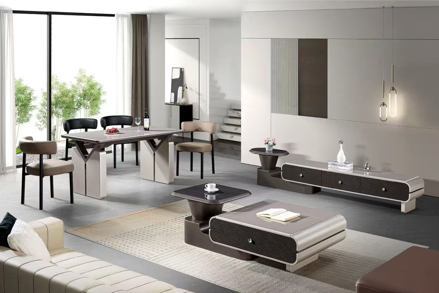 A023-留聲系列|茶几|電視櫃|餐桌|餐椅|皇品傢俱工作坊