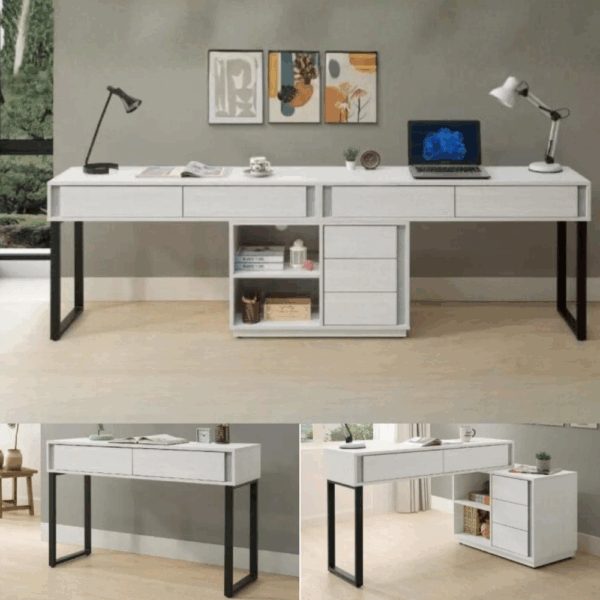 C008-沃克書桌書櫃|書桌|書櫃|皇品傢俱工作坊