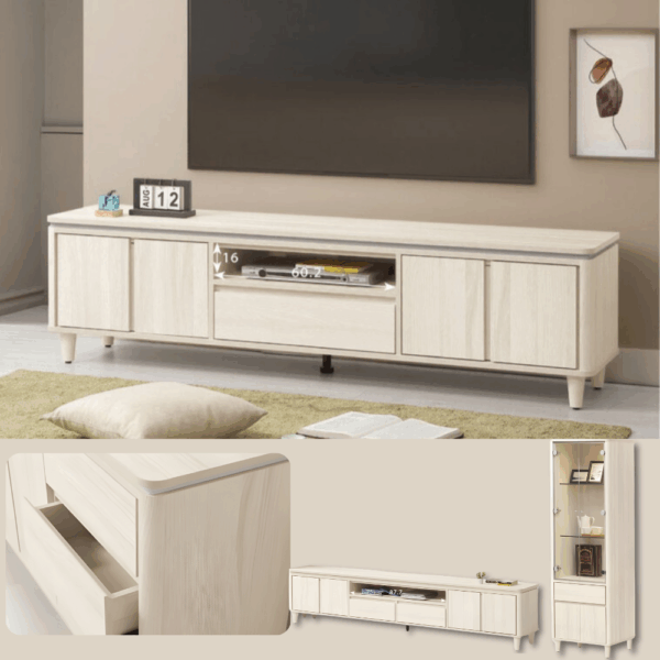 A033-傑妮詩系列-茶几|電視櫃|收納櫃|皇品傢俱工作坊