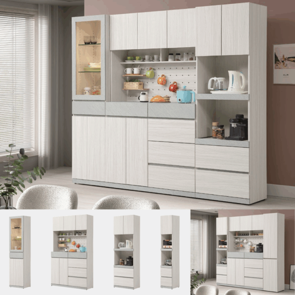 J020-黛拉系列餐櫃|折合桌|功能桌收納櫃|中島|餐桌|餐邊櫃|皇品傢俱工作坊