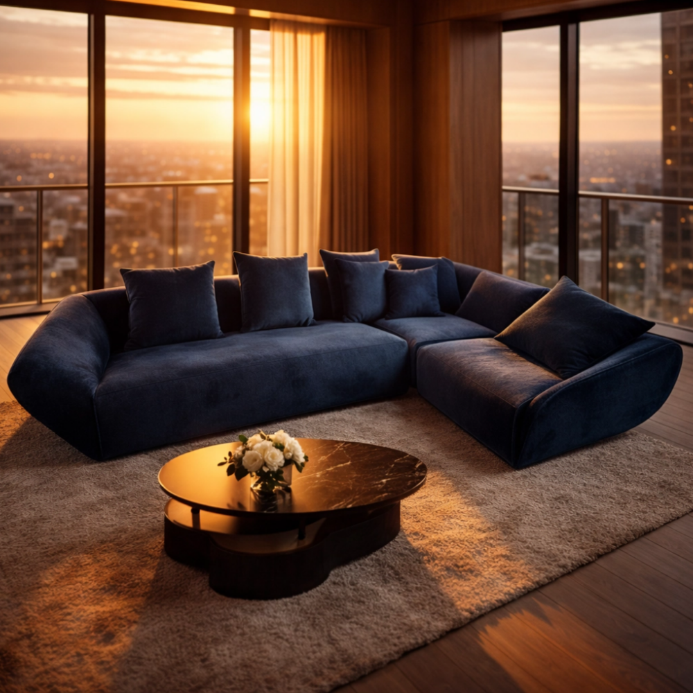 S115-M863星夜奢華沙發/Stellar Velvet Sofa|L型沙發|沙發|網紅沙發|皇品傢俱工作坊