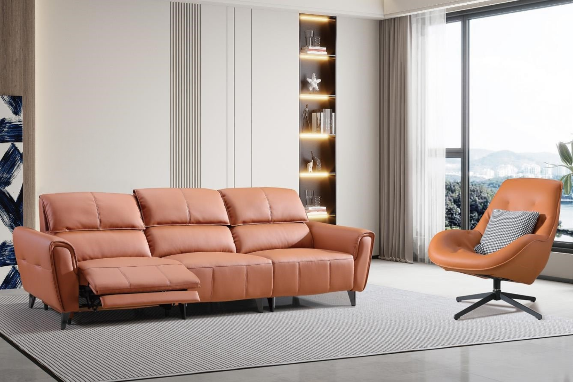 S036-3271露莫電動沙發|沙發|電動沙發|皇品傢俱工作坊