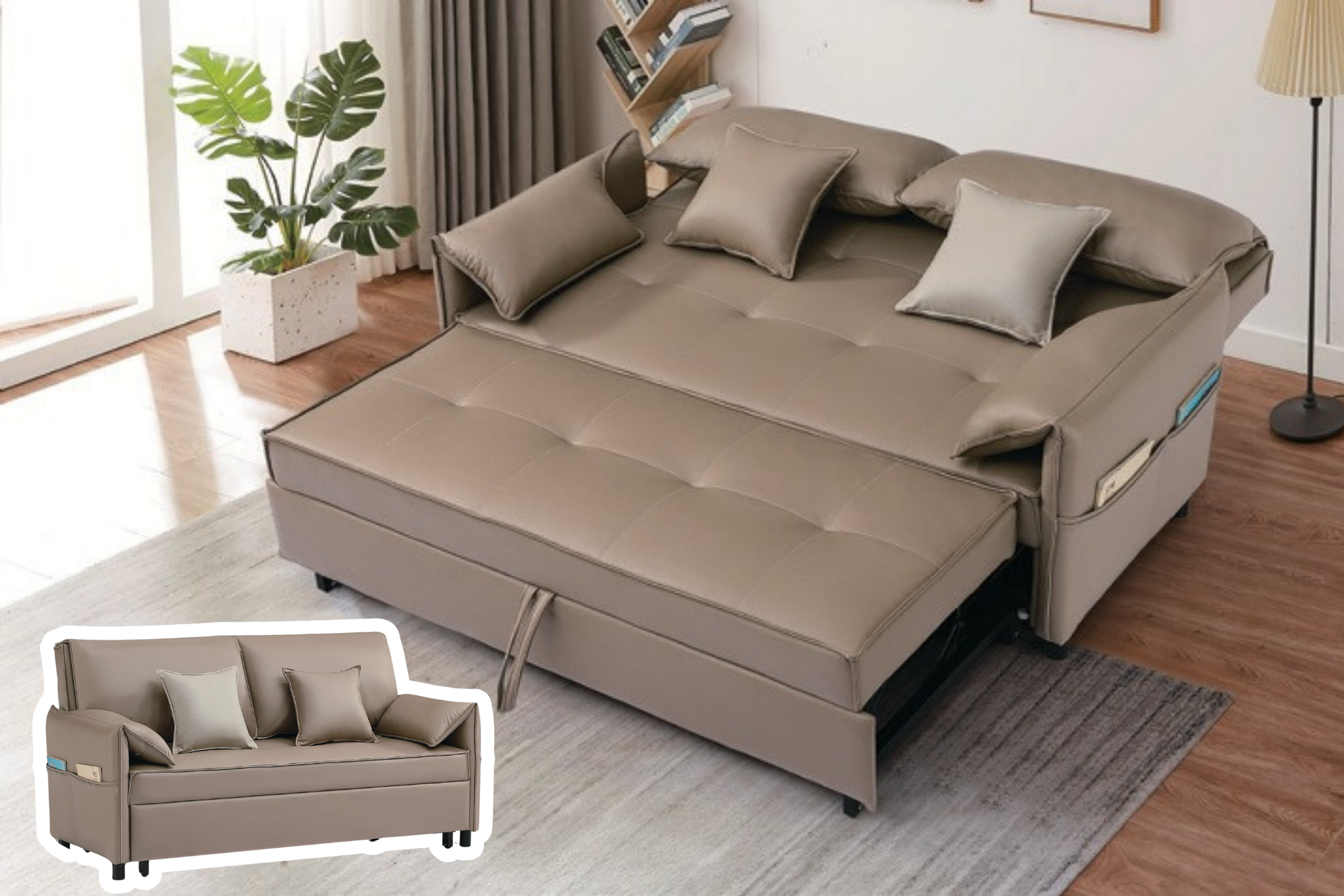 S136-557#索菲爾多功能沙發床 Sofiel Multi-Function Sofa|沙發|沙發床|多功能沙發床|收納沙發|皇品傢俱工作坊